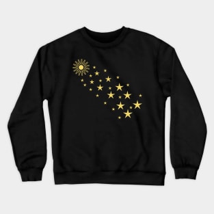 Golden Stars Crewneck Sweatshirt